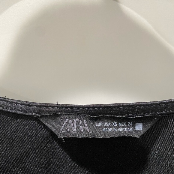 ZARA Black Satin Dress – XS - Picture 3 of 7